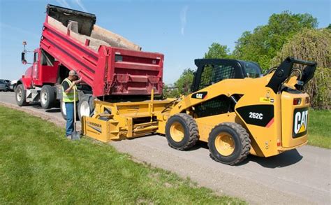 skid steer roll ouyt road|offset skid steer attachments.